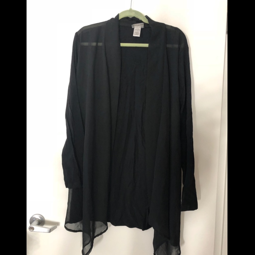 Tommy Bahama Knit & Chiffon Cardigan Swim Coverup